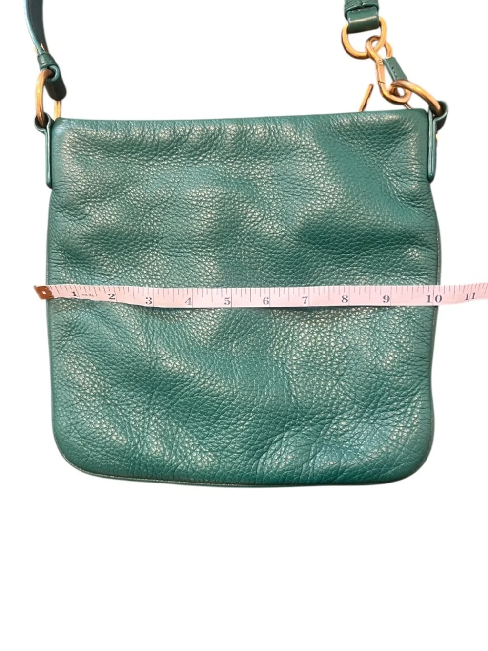 Marc by Marc Jacobs Teal Leather Crossbody Bag Y2K Vintage - Picture 8 of 12